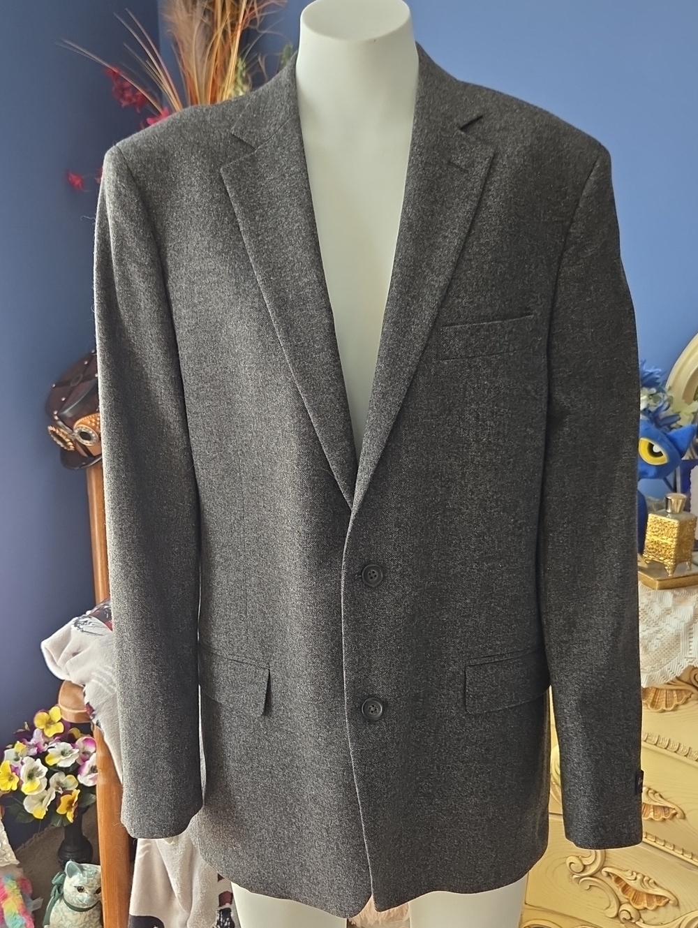 Brooks Brothers Dark Charcoal Two-Button Sport Coat